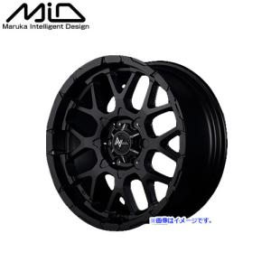 MID マルカサービス NITRO POWER M28 BULLET 17インチ 1765 リム幅6 1/2J インセット+48 ホール6H PCD139.7 セミグロスブラック/マシニング