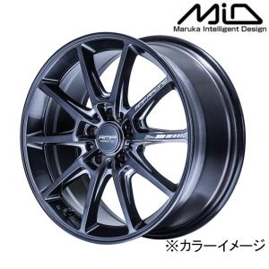 マルカサービス 4本購入で送料無料 MID Racing R25 Plus 18x8.0J 5