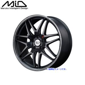 MID マルカサービス RMP 720F 20インチ 2085 リム幅8 1/2J インセット+45 ホール5H PCD114.3 セミグロスガンメタ/リムポリッシュ