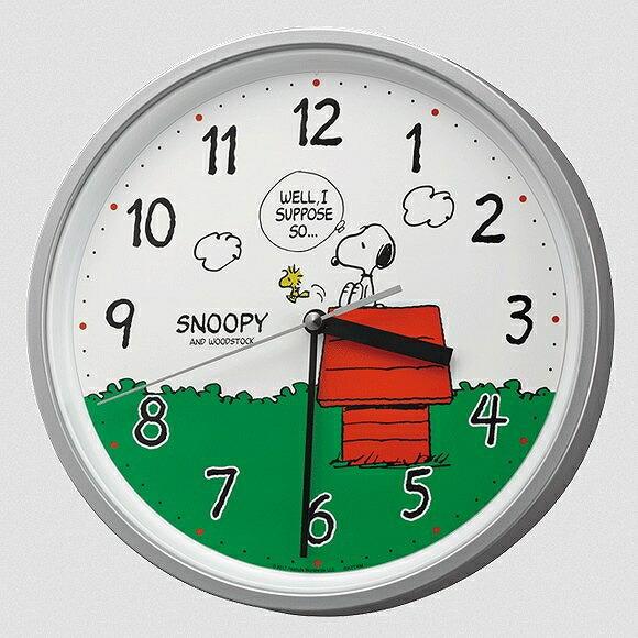 リズム時計 RHYTHM 掛け時計 キャラクター時計 スヌーピー 掛時計 スヌーピーM40