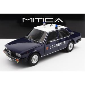 ミニカー 1/18 アルファロメオ アルフェッタ パトカー MITICA-DIECAST 1/18 ALFA ROMEO ALFETTA 2000 CARABINIERI 1978 POLICE BLUE WHITE 200016-D｜a-mondo2