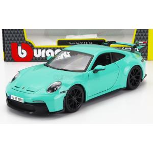 ミニカー 1/24 ポルシェ 911 992 GT3 ブラーゴ BURAGO 1/24 PORSCHE 911 992 GT3 COUPE 2021MINT GREEN BU21104MG｜a-mondo2