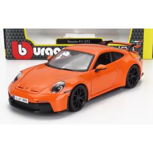 ミニカー 1/24 ポルシェ 911 992 GT3 ブラーゴ BURAGO 1/24 PORSCHE 911 992 GT3 COUPE 2021MINT ORANGE BU21104OR｜a-mondo2