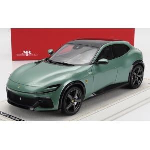 ミニカー 1/18 フェラーリ プロサングエ SUV MR-MODELS 1/18 FERRARI PUROSANGUE SUV 2022 VERDE FRANCESCA - GREEN MET FE038SE3｜a-mondo2