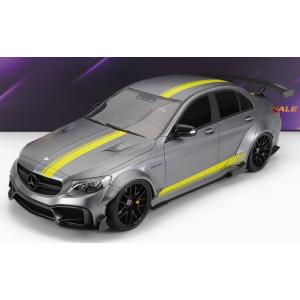 ミニカー 1/18 メルセデス ベンツ Cクラス C63S GLM-MODELS 1/18 MERCEDES BENZ C-CLASS C63S AMG DARWINPRO WIDEBODY 2019 MATT GREY YELLOW GLM188024｜a-mondo2