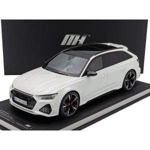 ミニカー 1/12 アウディ A6 RS6 MOTORHELIX 1/12 AUDI A6 RS6 AVANT (C8) SW STATION WAGON 2021 GLACIER WHITE MH1202GW