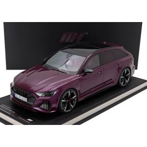 ミニカー 1/12 アウディ A6 RS6 MOTORHELIX 1/12 AUDI A6 RS6 AVANT (C8) SW STATION WAGON 2021 MERLIN PURPLE MH1202MP