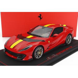 ミニカー 1/18 フェラーリ 812 BBR-MODELS 1/18 FERRARI 812 COMPETIZIONE 2021 ROSSO CORSA 322 - YELLOW RED P18207BR-VET｜a-mondo2