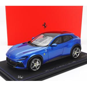 ミニカー 1/18 フェラーリ プロサングエ SUV BBR-MODELS 1/18 FERRARI PUROSANGUE SUV 2022 BLU CORSA - BLUE MET P18219G-VET｜a-mondo2