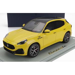 ミニカー 1/18 マセラティ グレカーレ BBR-MODELS 1/18 MASERATI GRECALE TROFEO SUV 2023 GIALLO - YELLOW P18220A-VET｜a-mondo2