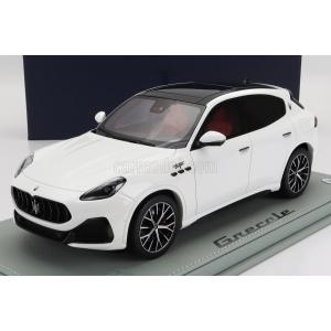 ミニカー 1/18 マセラティ グレカーレ BBR-MODELS 1/18 MASERATI GRECALE TROFEO SUV 2023 WHITE P18220G-VET｜a-mondo2