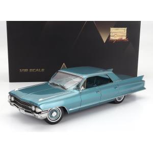 ミニカー アメ車 1/18 キャデラック セダン デビル STAMP-MODELS 1/18 CADILLAC SEDAN DE VILLE 1962 SAN REMO TURQUOISE GREEN MET STM1962501｜a-mondo2