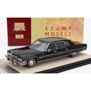 ミニカー アメ車 1/43 キャデラック フリートウッド STAMP-MODELS 1/43 CADILLAC FLEETWOOD 75 LIMOUSINE 1973 BLACK STM73101｜a-mondo2