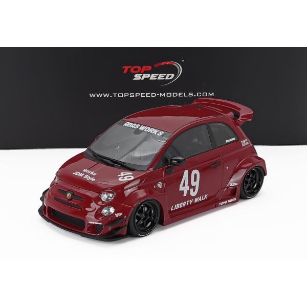 ミニカー 1/18 アバルト 595 TRUESCALE 1/18 FIAT NUOVA 500 A...