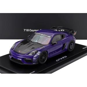 新品 1/43 ポルシェ純正 スパーク ポルシェ ケイマンGT4RS パープル スパークモデル ディーラーモデル 1/43 ポルシェ 718 ケイマン GT4 RS