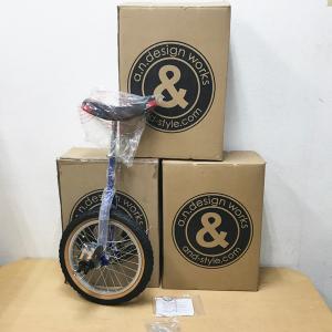 【未使用品】 a.n.design works/エーエヌデザインワークス 3台 セット 一輪車 16インチ ブルー 男の子 女の子 乗車遊具 UNI21｜a-mugendou