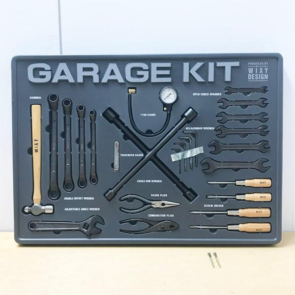 【未使用】WIXY DESIGN/ウィクシーデザイン ガレージキット 壁掛け ツールセット 自動車整...