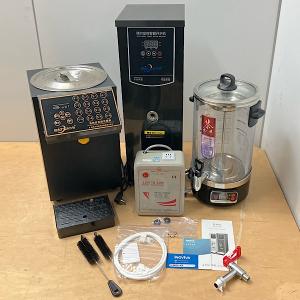 【未使用※海外仕様】タピオカ・ティースタンド セット 果糖定量機＋給湯機＋茶抽出ポット＋変圧器 業務用 ●137201