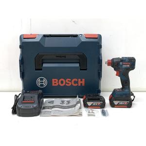 【未使用】BOSCH ボッシュ GDX18V-200C6 コードレスインパクトドライバ 6.0Ah 18Vバッテリー2個 充電器付
