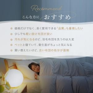 羽毛布団 2枚セット シングル ロマンス小杉 ...の詳細画像3