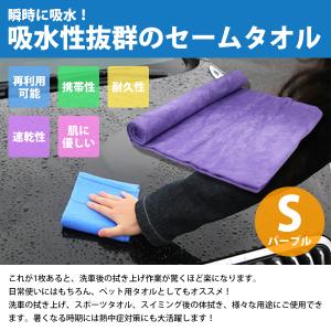 超吸収! セームタオル Sサイズ 洗車 吹き上...の詳細画像1