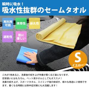 超吸収! セームタオル Sサイズ 洗車 吹き上...の詳細画像1