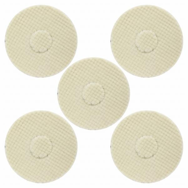 5枚セットウールバフ ポリッシャー 180mm 研磨用 洗車キズ 水垢 艶出し 塗装 仕上げ ペーパ...