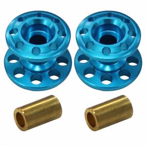 ミニ四駆 2段 アルミ ローラー 軽量 2個セット 13-12mm カラー全4色 銀