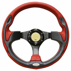 モモ形状 MOMOステアリング レッドステッチ レザー 32Φ GRIP ROYAL