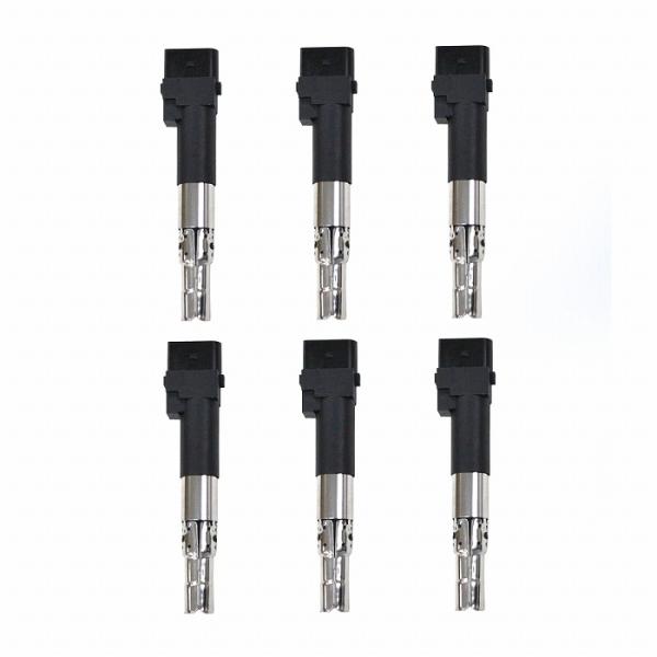 VW ゴルフ5 1KBUBF R32 点火 ダイレクトイグニッションコイル 【6本】 0229057...