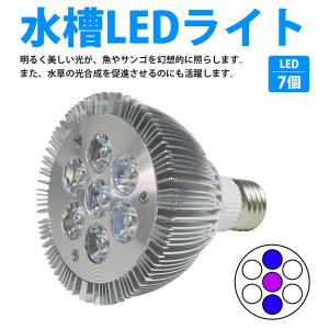 水槽用 スポット ライト 14W 電球 7LE...の詳細画像1