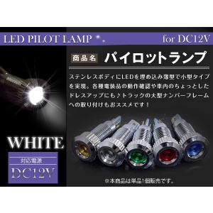 石倉板金製 パイロットランプ 車高灯 内ウロコ 1個】LED埋め込み式 パイロットランプ 12V/24V ブルー 青 ロケット