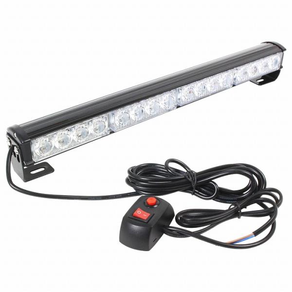 『12v/24v』『45cm 赤/レッド』LED ライトバー ストロボ フラッシュ ライト パターン...