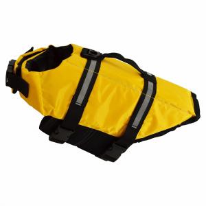 『Sサイズ 黄色/イエロー』犬 猫 ライフジャケット ペット ベスト式 小型犬 水遊び プール ボストンテリア パグ 柴犬 4kg-7kg