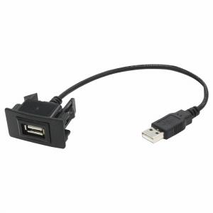 【ホンダAタイプ】 N BOX JF1 JF2 H23.12〜現在 純正風♪ USB接続通信パネル 配線付 USB1ポート 埋め込み 増設USBケーブル 2.1A 12V｜a-next-shop