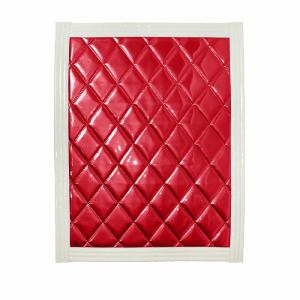 トラック　泥除け　500×600 レッド/ホワイト　新品 トラック 泥除け マット マッドフラップ 600mm×600mm 60cm×60cm