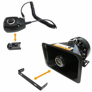 車載 拡声器 アンプ スピーカー マイク セッ...の詳細画像3