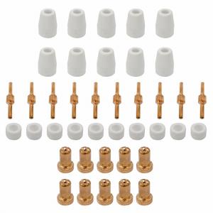 CUT-40 互換 10セット プラズマ カッター トーチ ロング ノズル チップ