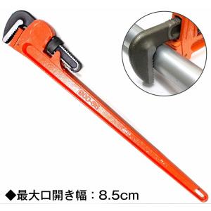 TONE パイプレンチ(アルミ製) 全長774mm 口開き140mm (ALPW-900