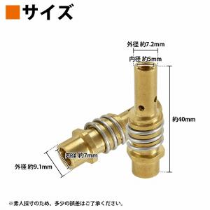半自動溶接機 ノズル チップ ボディ カラー ...の詳細画像3