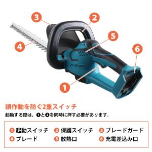 ヘッジトリマー マキタ 18V 互換 充電式 ...の詳細画像2
