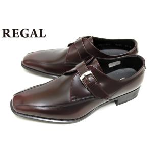 リーガル REGAL 靴 メンズ ビジネスシューズ 728R AL 本革 スワールトゥ モンクストラップ  ワイン 728RAL