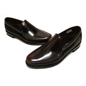 リーガル REGAL 靴 メンズ ビジネスシューズ 43VR BD 本革 手縫いモカ ヴァンプ スリッポン ダークブラウンの商品画像