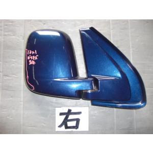 ライフ GF-JB1 右ドアミラー　カラー番号B96P　エターナルブルーパール　純正品番76200-...