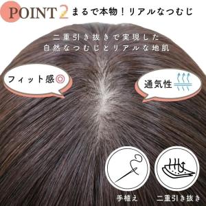 ウェービーロング 医療用ウィッグ 人毛100%...の詳細画像4