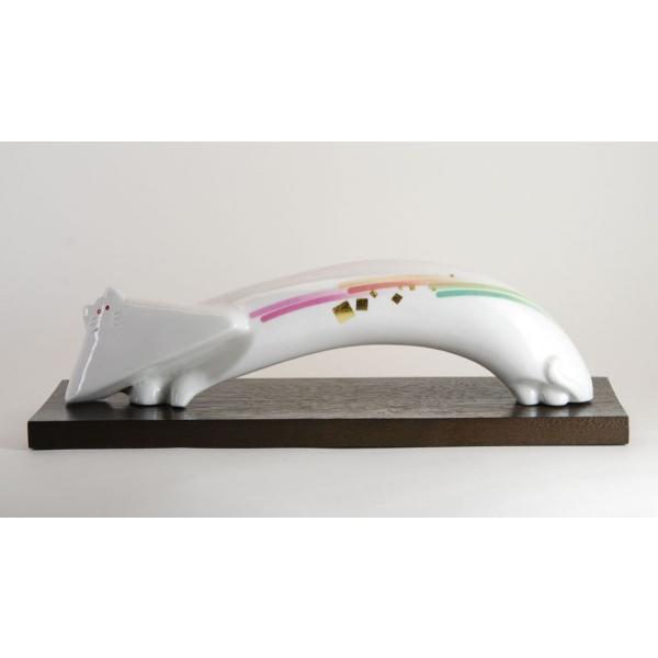 金沢金箔ねこ「さんぼ」0625