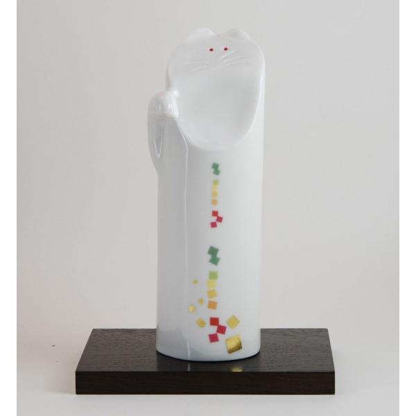 金沢金箔のまねきねこ(招き猫）「はぴ」・0651