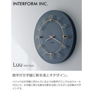 インターフォルム 掛け時計 静音 ルウ Luu...の詳細画像3