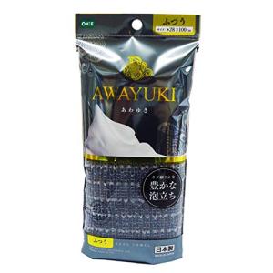 オーエ ボディタオル ふつう グレー 約幅28×長さ100cm あわゆき 体洗い タオル 豊かな 泡立ち 日本製 - 1個入1個セットの商品画像