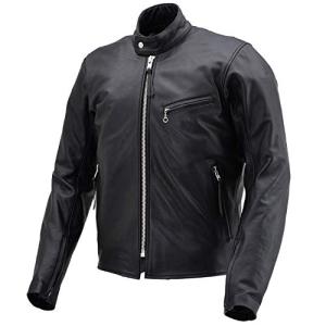 [デイトナ] バイク用 レザー ジャケット 2XLサイズ (メンズ) ブラック 春秋冬 シングルライダースジャケット 襟なし DL-001 17810の商品画像